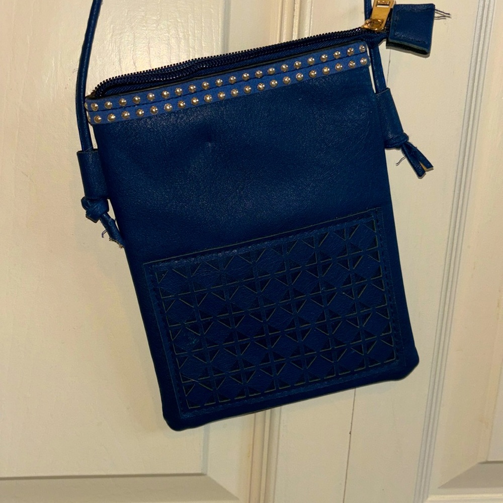 Great condition small purse navy blue adjustable strap